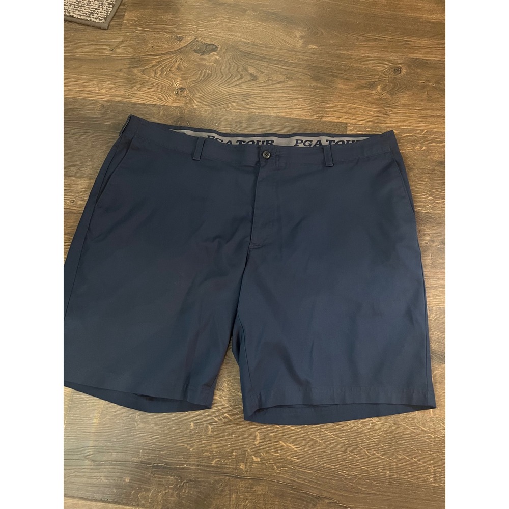PGA Tour Mens Navy Blue Golf Shorts Size 44 Active Waistband Stretch Performance